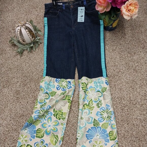 Handmade Denim - 3782 Size 12 Upcycled Hannah Flare Bells.